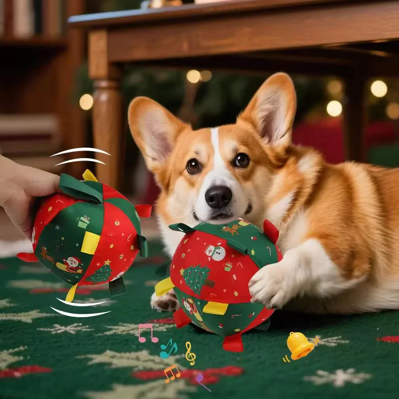 🎄🐶🐱 Hračky pre domácich miláčikov | Nabíjacie vianočné gule s zvukovými efektmi