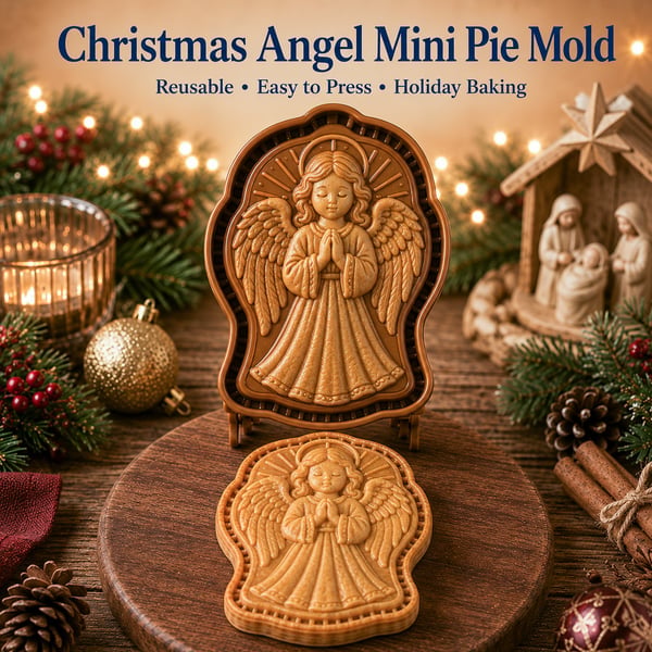 ✝️ Sada mini formičiek na vianočné pečivo s motívmi viery a betlehemu | Formičky na opakované použitie🥧✨