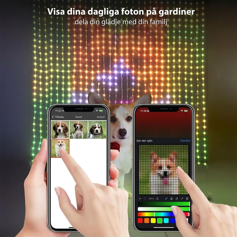 🎄 LED záclonová girlanda – vodeodolná, do interiéru aj exteriéru ✨