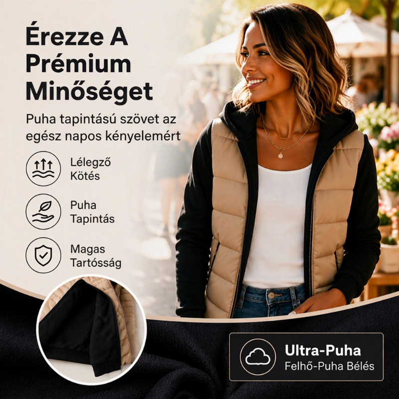 🌷 Női kapucnis dzseki többszínű kontrasztos béléssel – Kényelmes és stílusos hűvös napokra✨
